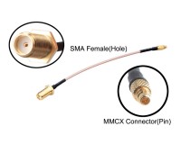 Перехідник антени RJX MMCX to SMA Female Low Loss 60mm