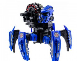 Робот-павук Keye Space Warrior з ракетами, дисками, лазером, колір синій