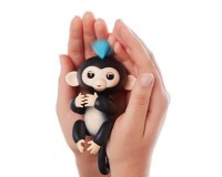 Інтерактивна ручна мавпочка на батарейках Happy Monkey (чорна)