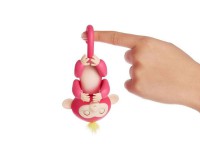 Інтерактивна ручна мавпочка на батарейках Happy Monkey (рожева)