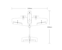 Самолет Heewing T2 Cruza PNP (Grey)