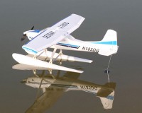 Самолет TOP-RC Cessna C185 RTF 928 мм (синий) с поплавками и симулятором