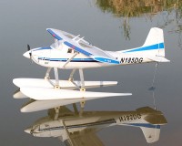 Літак TOP-RC Cessna C185 RTF 928 мм (синій) з поплавками і симулятором