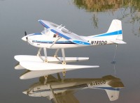 Літак TOP-RC Cessna C185 PNP 928 мм (синій) з поплавками