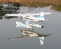 Самолет TOP-RC Cessna C185 RTF 1500 мм (синий) с поплавками