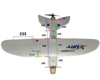 Літак X-UAV Mini Talon FPV 1300mm, політ на 180км до 2год (KIT)