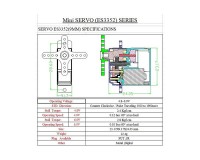 Сервопривод микро 12.4г Emax ES3352 2,8кг/0,10сек 21T цифровой