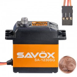 Цифровий сервопривід Savox 30-36кг / см 4,8-6В 0,16сек 79г (SA-1230SG)