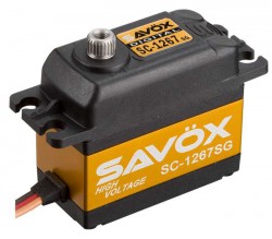 Сервопривод цифровой Savox HV 11-20,2кг/см 4,8-7,4В 0,095сек 62г (SC-1267SG)