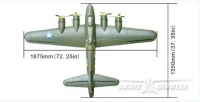 Самолет Sonic Modell B-17 Flying Fortress EPO Version копия электро бесколлекторный 1875мм PNP