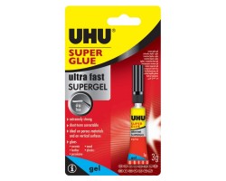 Супер клей UHU Supergel Ультрашвидкий 3г, блістер