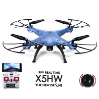 Квадрокоптер Syma X5HW 330мм HD WiFi с камерой (голубой)
