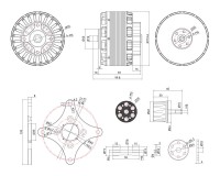 Электродвигатель T-Motor AT1030 90KV 110CC