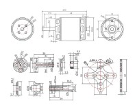 Мотор T-Motor AT2826 KV900 3-4S 880W для самолетов