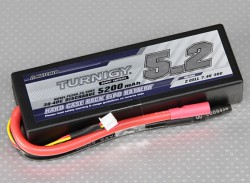 Аккумулятор Turnigy Li-Po 7.4V 5200mAh 2S2P 30C T-Plug Hard case