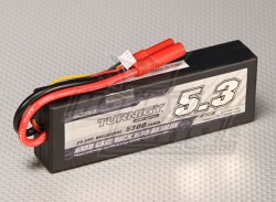 Аккумулятор Turnigy Li-Po 7.4V 5300mAh 2S2P 25C T-Plug Жорсткий чохол