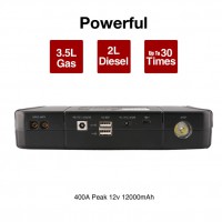 Портативний зарядний пристрій Power Bank Tattu LiFePO4 12 B 12000 мAч 4S 270-400 А BMS LED