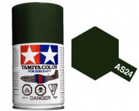 Фарба спрей Tamiya для моделей літаків АS-24 темно-зелений Люфтваффе