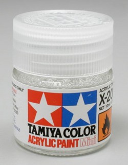 Краска Tamiya Acrylic Mini X-20A Thinner 1/3 oz (81520)