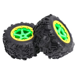Комплект колес в сборе для Team Magic E6 (зеленые)