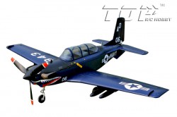 Самолет TOP RC T-34 электро бесколлекторный 750мм синий PNP