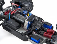 Монстр Traxxas E-Revo Brushless Monster 1:10 RTR 582 мм 4WD TSM 2,4 ГГц (56086-4 Синій)