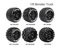 Колесо 1/8 Monster Louise MT-ROCK Sport (1/2 Offset) Black (2шт.)