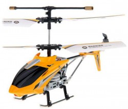 Вертолет UDIRC U802 3CH, гироскоп, IR, желтый (Metal RTF)
