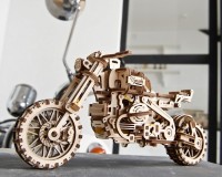 Конструктор дерев'яний Ugears Мотоцикл Scrambler UGR-10 з коляскою