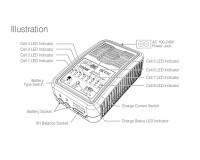 Зарядное устройство SkyRC E8 1/3/5/6A с/БП 100W для LiPo 1-8S