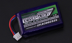Аккумулятор 7.4V 450mAh 2S 65-130C nano-tech for E-flite Blade 130X (Turnigy, 9210000079)