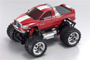 MINI-Z Monster Dodge RAM 1500,  электро, красная, L=170мм (Kyosho, 30091MR)