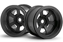 Диски 1:10 Scorch 6-тиспицевые, черный (2.2in/55x50мм/2шт) (HPI Racing, HPI3094)