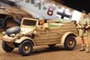 1:48 Німецький авто Kuebelwagen Type 82 (Aфріканская компанія) (Tamiya, 32503)
