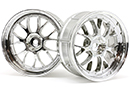 Диски 1:10 - LP35 LM-R WHEEL, хром. Ширина 35 мм, вылет 9 мм, 2 шт. (HPI Racing, HPI33461)