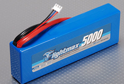 Аккумулятор 7.4V 5000mAh 2S1P 20C hardcase pack (Flightmax, HOZ502S-20)