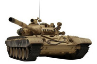 Танк VSTANK PRO Russian Army Tank T72 M1 1:24 Airsoft (Desert RTR Version)(A02105699)