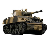 Танк VSTANK PRO US M4A3 Sherman 1:24 HT Airsoft (Desert RTR Version) (A02107300)