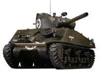 Танк VSTANK PRO US M4A3 Sherman 1:24 HT IR (версія Khaki RTR) (A03102313)