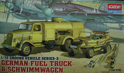 1:72 Німецький вантажівка-цистерна та SCHWIMMWAGEN (Academy, 13401)