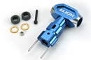 Align T-Rex 600 Nitro Metal Main Rotor Housing, Blue (AGNH6000484)