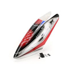 Align T-Rex 550 Painted Canopy, Silver/Red/Blue (AGNHC5504)