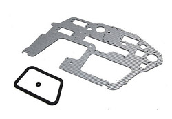 Вирівняйте основну раму зі склопластику T-Rex 600 Nitro, справа 2,0 мм, срібло (AGNHN60571)