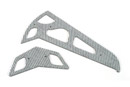 Align T-Rex 600 Nitro Fiberglass Stabilizer Set, 2.0mm Silver (AGNHN6059)