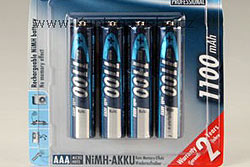 Акумулятор 1.2 B, 1100 мАг, NiMh AAA міні-пальчикові (Ansmann, 5030982-4)