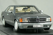 1:18 Mercedes 500SEC C126 синій чорний металік (AUTOart, 76211)
