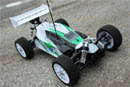 Кузов 1/8 Buggy с наклейками BD8E (Green) (Nanda Racing, BG2023)