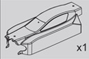 Кузов 1/10 Buggy Bodyshell (Nacarat)