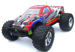 BSD Racing EP Brushed Monster Truck 4WD 1/10 2,4Ghz RTR Version (BS706T Red)