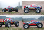 BSD Racing EP Brushed Monster Truck 4WD 1/10 2,4Ghz RTR Version (BS706T Red)